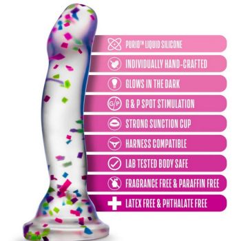 Neo Elite Glow in the Dark Silicone Hanky Panky Dildo