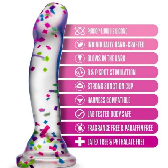 Neo Elite Glow in the Dark Silicone Hanky Panky Dildo