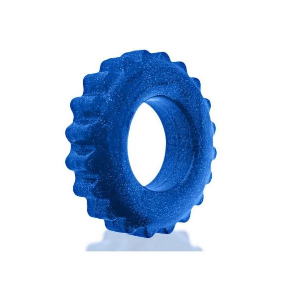 Oxball Plushy Single Cock Ring - Blue Fire
